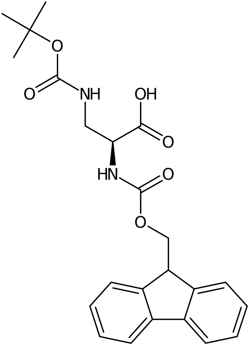 CAS: 162558-25-0 | 3-[(tert-Butoxycarbonyl)amino]-L-alanine, N-FMOC protected, >97%, NX27391