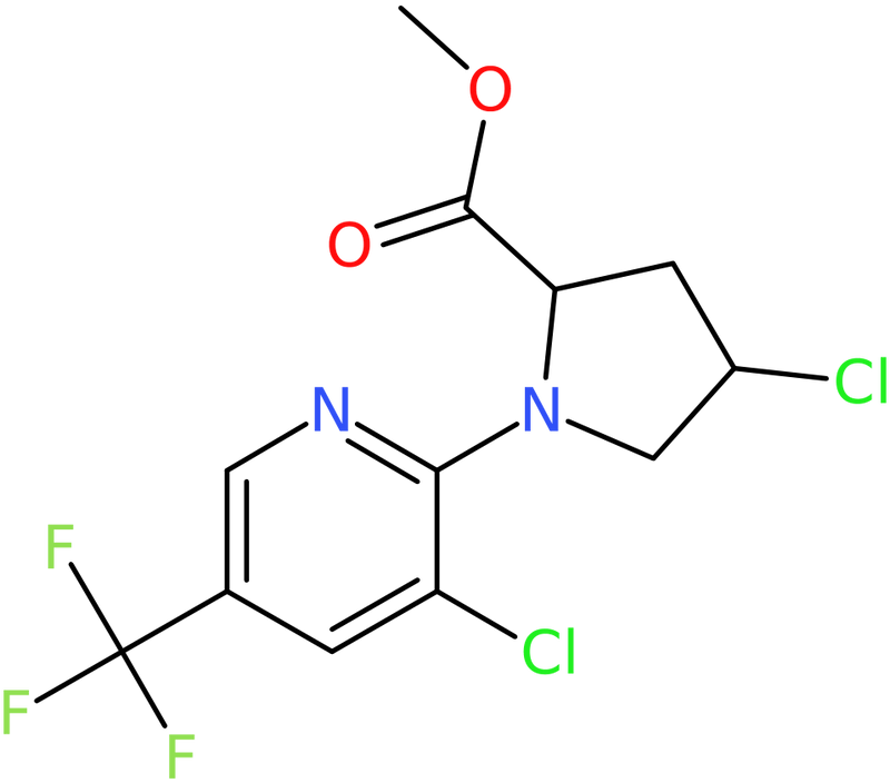 CAS: 251310-42-6 | Methyl 4-chloro-1-[3-chloro-5-(trifluoromethyl)pyridin-2-yl]pyrrolidine-2-carboxylate, >97%, NX37636