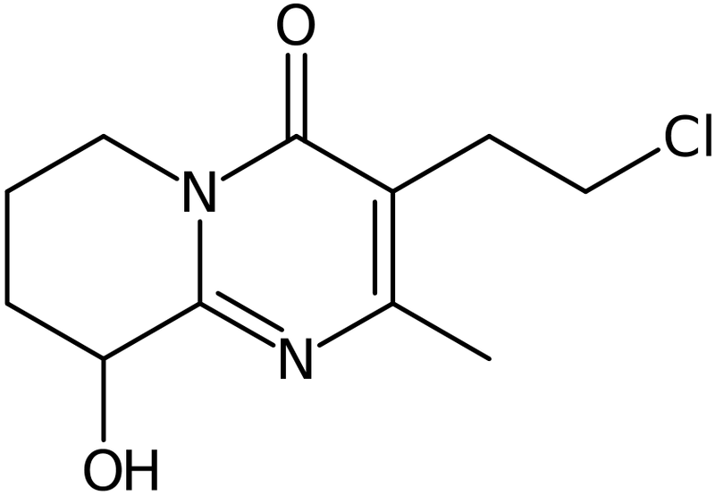 CAS: 130049-82-0 | 3-(2-Chloroethyl)-6,7,8,9-tetrahydro-9-hydroxy-2-methyl-4H-pyrido[1,2-a]pyrimidin-4-one, NX20407