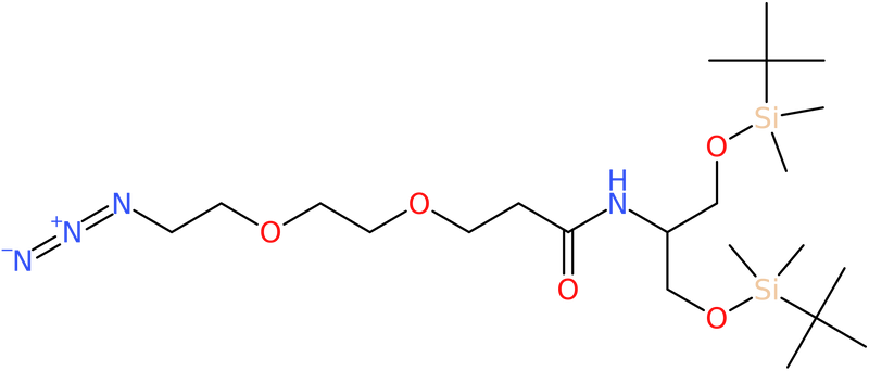 2-(Azido-PEG2-amido)-1,3-bis-(tert-butyldimethylsilanoxy)propane, NX72384