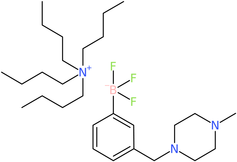 Tetrabutylazanium; trifluoro({3-[(4-methylpiperazin-1-yl)methyl]phenyl})boranuide, NX74437