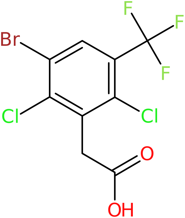 3-Bromo-2,6-dichloro-5-(trifluoromethyl)phenylacetic acid, NX74573