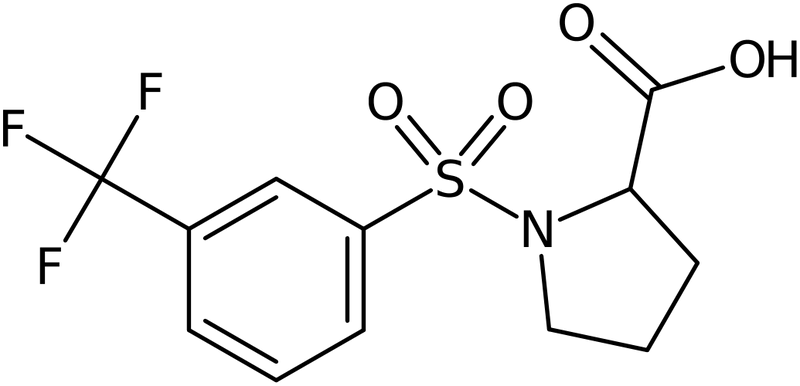 CAS: 251096-97-6 | 1-[3-(Trifluoromethyl)benzenesulphonyl]pyrrolidine-2-carboxylic acid, >97%, NX37614