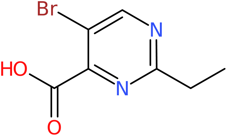 CAS: 1235450-86-8 | 5-Bromo-2-ethylpyrimidine-4-carboxylic acid, >97%, NX18498