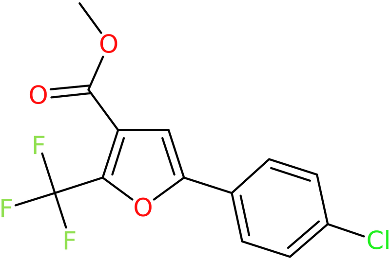 Methyl 5-(4-chlorophenyl)-2-(trifluoromethyl)-3-furoate, NX74541