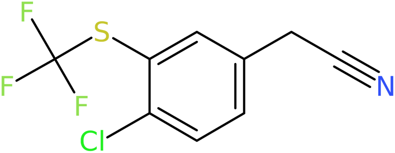 CAS: 2514625-02-4 | 4-Chloro-3-(trifluoromethylthio)phenylacetonitrile, >97%, NX37645