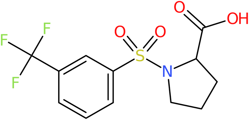 CAS: 251096-97-6 | 1-[3-(Trifluoromethyl)benzenesulphonyl]pyrrolidine-2-carboxylic acid, >97%, NX37614