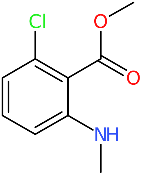 CAS: 1379595-97-7 | 2-Chloro-6-methylamino-benzoic acid methyl ester, >95%, NX22840