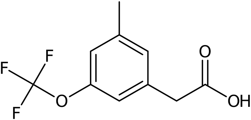 CAS: 1000339-57-0 | 3-Methyl-5-(trifluoromethoxy)phenylacetic acid, >97%, NX10105
