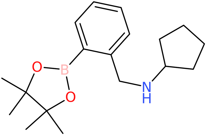 CAS: 1256360-57-2 | N-{[2-(Tetramethyl-1,3,2-dioxaborolan-2-yl)phenyl]methyl}cyclopentanamine, NX19114