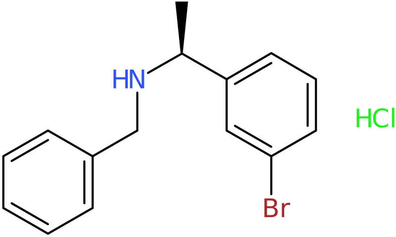 (1S)-N-Benzyl-1-(3-bromophenyl)ethanamine hydrochloride, NX74178