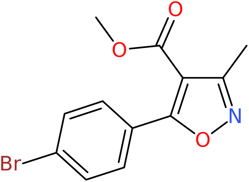 CAS: 1228689-61-9 | 5-(4-Bromo-phenyl)-3-methyl-isoxazole-4-carboxylic acid methyl ester, NX18329