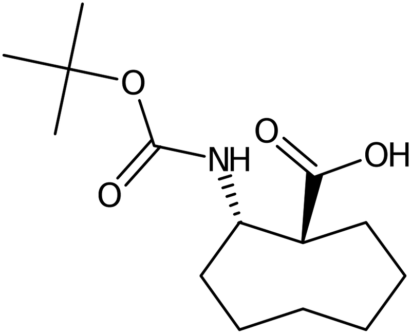 CAS: 1013980-15-8 | cis-2-tert-Butoxycarbonylamino-cyclooctanecarboxylic acid, NX10978