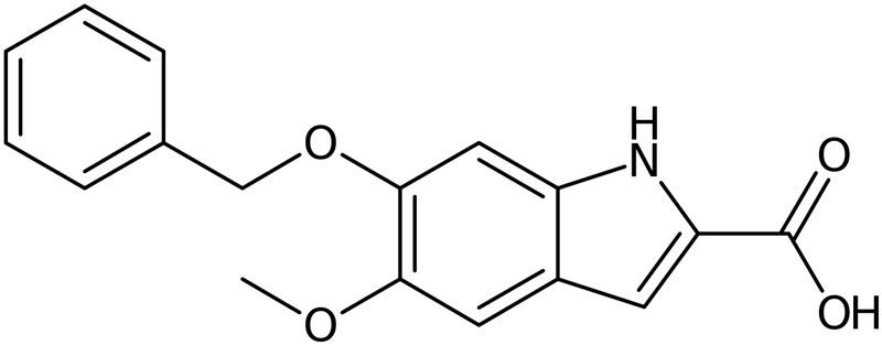 CAS: 2495-92-3 | 6-(Benzyloxy)-5-methoxy-1H-indole-2-carboxylic acid, NX37506