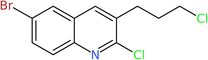 CAS: 612494-85-6 | 6-Bromo-2-chloro-3-(3-chloropropyl)quinoline, NX55008