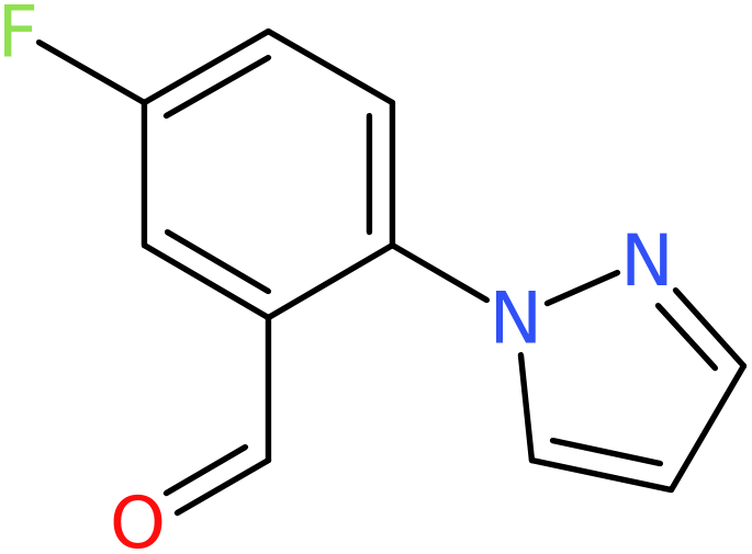 CAS: 1015845-84-7 | 5-Fluoro-2-(1H-pyrazol-1-yl)benzaldehyde, >95%, NX11019