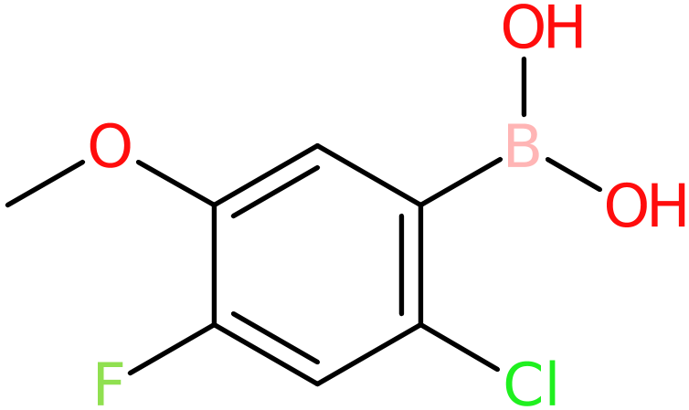CAS: 1256355-46-0 | 2-Chloro-4-fluoro-5-methoxyphenylboronic acid, >98%, NX19102