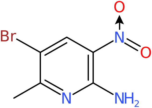 CAS: 68957-50-6 | 2-Amino-5-bromo-6-methyl-3-nitropyridine, >97%, NX58328
