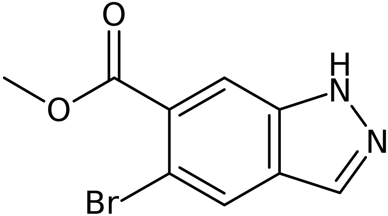 CAS: 1000342-30-2 | Methyl 5-bromo-1H-indazole-6-carboxylate, >97%, NX10147