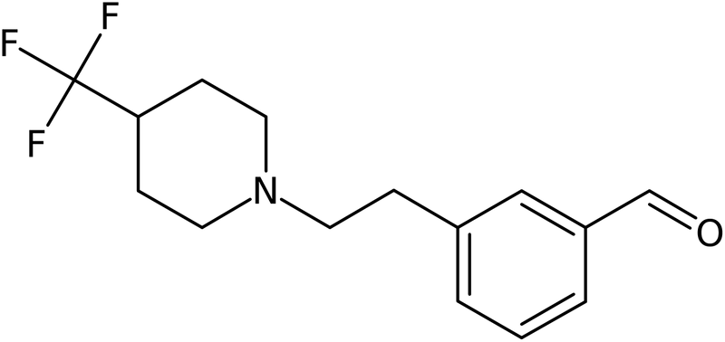 CAS: 1000339-89-8 | 3-{2-[4-(Trifluoromethyl)piperidin-1-yl]ethyl}benzaldehyde, NX10124