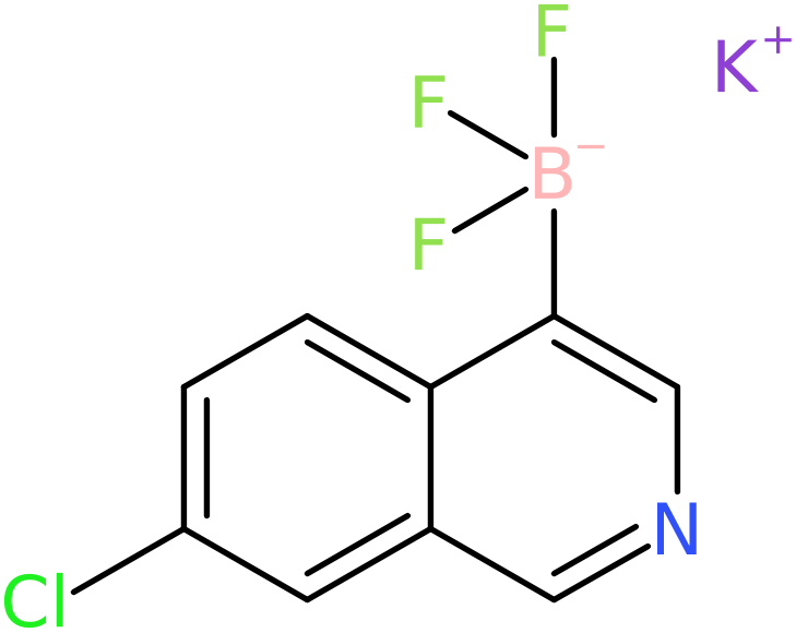 Potassium (7-chloro-4-isoquinolyl)trifluoroborate, NX74678