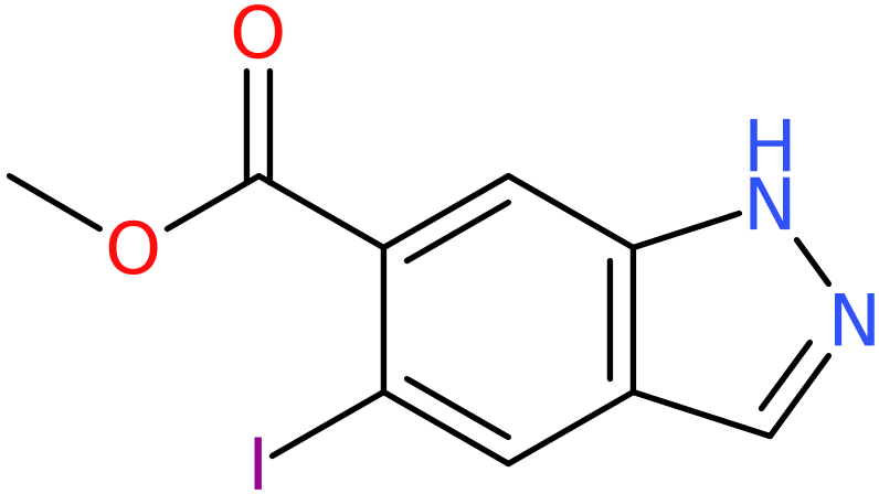 CAS: 1227268-85-0 | Methyl 5-iodo-1H-indazole-6-carboxylate, >98%, NX18184