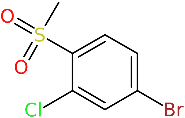 CAS: 648905-09-3 | 4-Bromo-2-chloro-1-(methylsulfonyl)benzene, >96%, NX56762