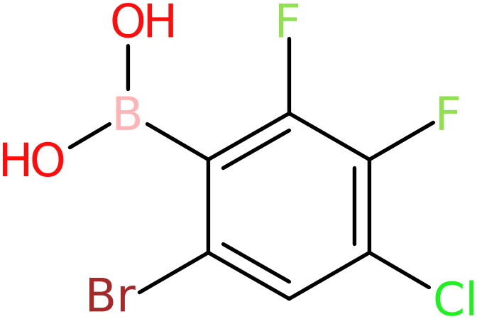 (6-Bromo-4-chloro-2,3-difluoro-phenyl)boronic acid, NX74683