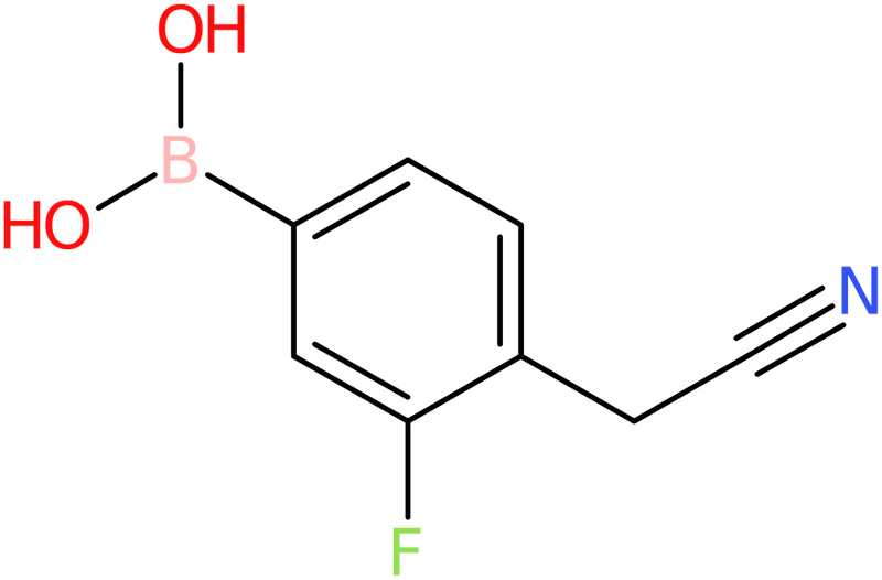 4-(Cyanomethyl)-3-fluorobenzeneboronic acid, NX74752