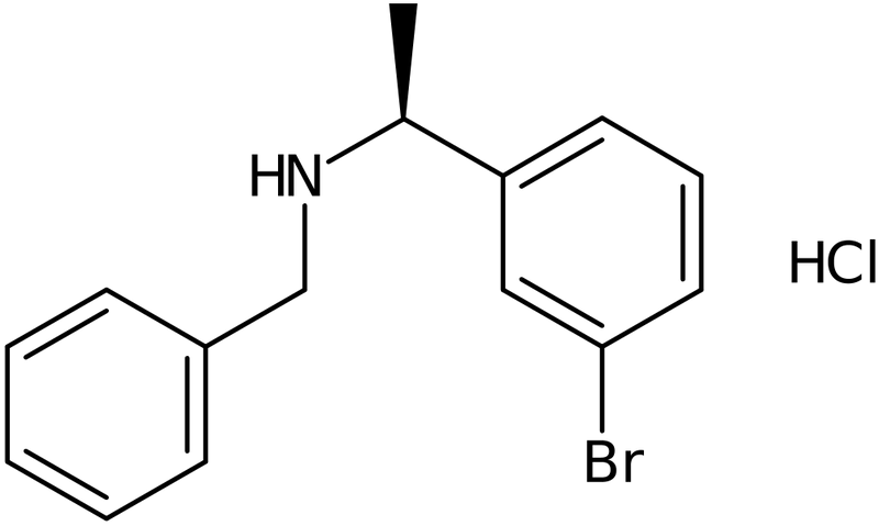 (1S)-N-Benzyl-1-(3-bromophenyl)ethanamine hydrochloride, NX74178