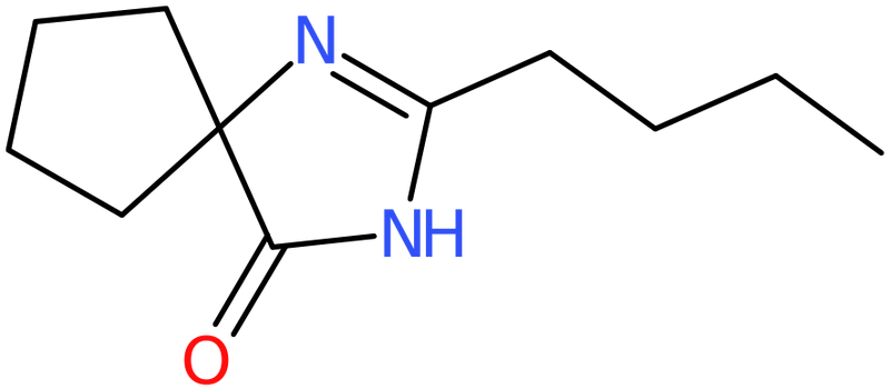 CAS: 138402-05-8 | 2-Butyl-1,3-diazaspiro[4.4]non-1-en-4-one, >95%, NX22934