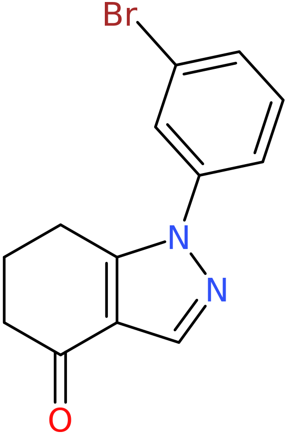 CAS: 1260832-62-9 | 1-(3-Bromophenyl)-4,5,6,7-tetrahydro-1H-indazol-4-one, NX19422