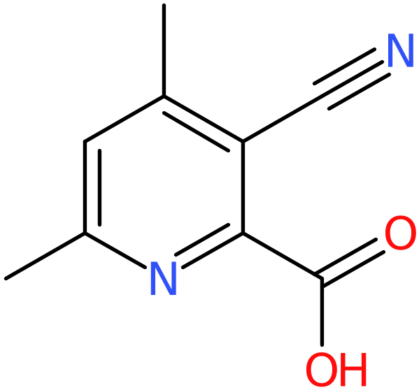CAS: 1221791-59-8 | 3-Cyano-4,6-dimethyl-2-pyridinecarboxylic acid, NX17999