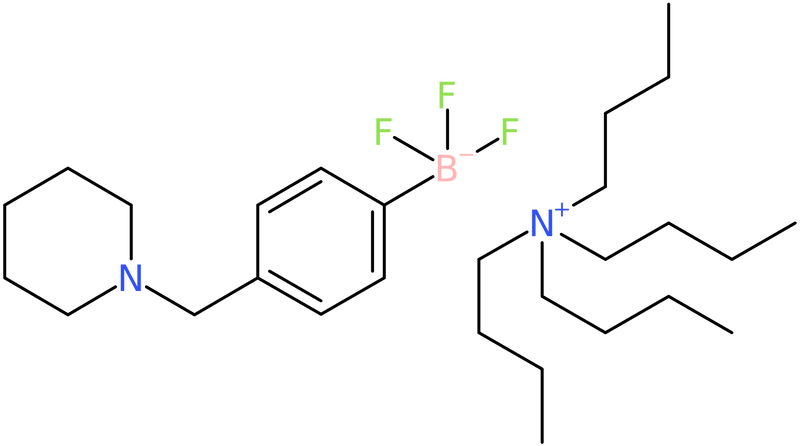 Tetrabutylazanium; trifluoro[4-(piperidin-1-ylmethyl)phenyl]boranuide, NX74452