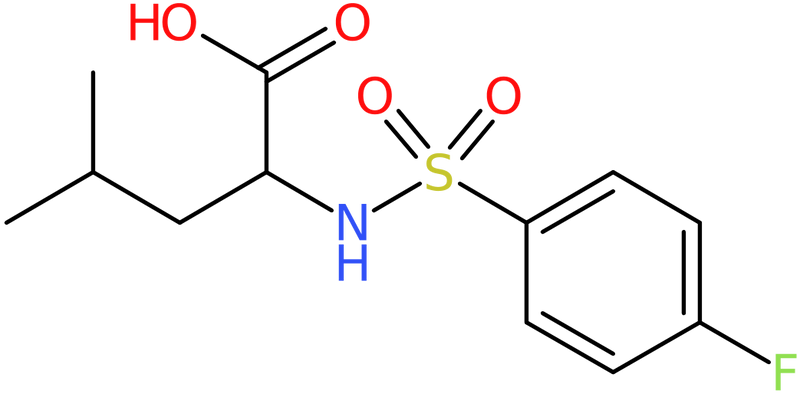 CAS: 251097-25-3 | 2-(4-Fluorobenzenesulphamido)-4-methylpentanoic acid, >97%, NX37616