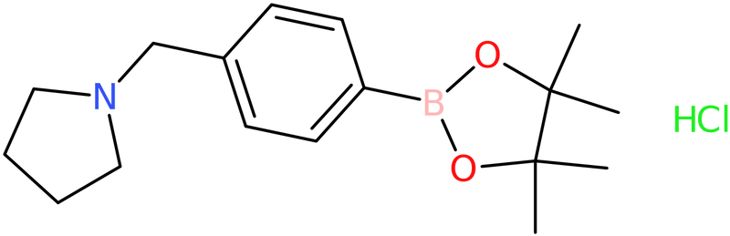 1-{[4-(Tetramethyl-1,3,2-dioxaborolan-2-yl)phenyl]methyl}pyrrolidine hydrochloride, NX74014