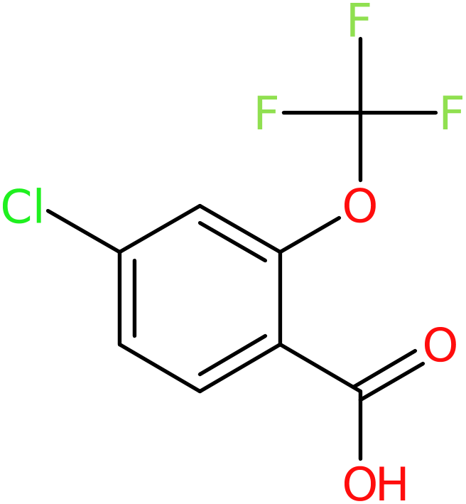 CAS: 1261605-70-2 | 4-Chloro-2-(trifluoromethoxy)benzoic acid, >98%, NX19539
