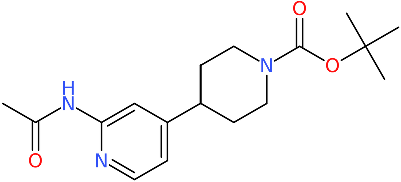 tert-Butyl 4-(2-acetamidopyridin-4-yl)piperidine-1-carboxylate, >97%, NX74093