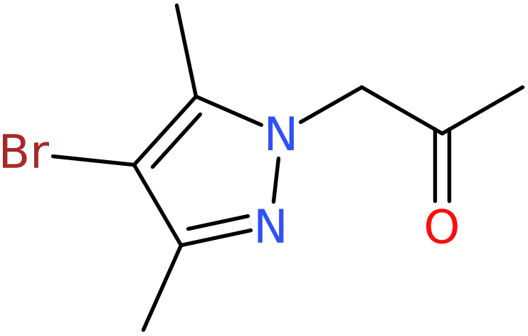 CAS: 1004017-87-1 | 1-(4-Bromo-3,5-dimethyl-1H-pyrazol-1-yl)acetone, NX10466
