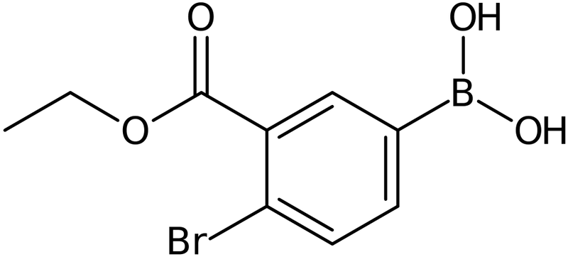 (4-Bromo-3-(ethoxycarbonyl)phenyl)boronic acid, >97%, NX74309