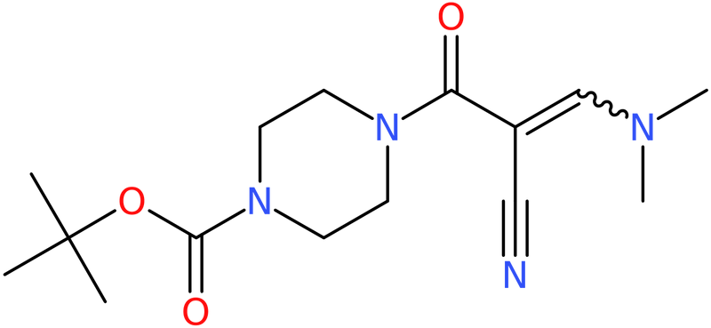tert-Butyl 4-[2-cyano-3-(dimethylamino)prop-2-enoyl]piperazine-1-carboxylate, NX73865