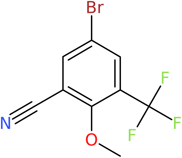 CAS: 1445995-71-0 | 5-Bromo-2-methoxy-3-(trifluoromethyl)benzonitrile, >97%, NX24537