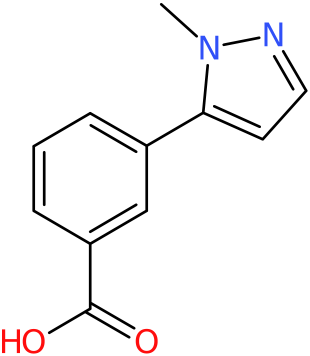 CAS: 628297-55-2 | 3-(1-Methyl-1H-pyrazol-5-yl)benzoic acid, >97%, NX55850