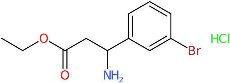 Ethyl 3-amino-3-(3-bromophenyl)propanoate hydrochloride, NX73939