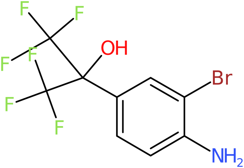 CAS: 637347-75-2 | 2-(4-Amino-3-bromophenyl)-1,1,1,3,3,3-hexafluoropropan-2-ol, >95%, NX56356