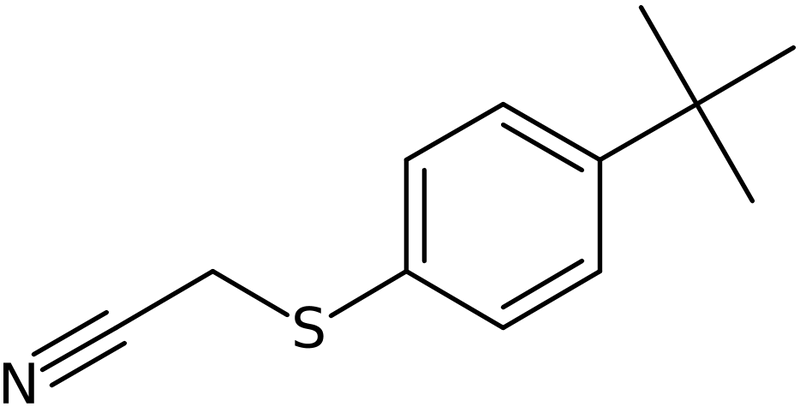[(4-tert-Butylphenyl)thio]acetonitrile, NX73844