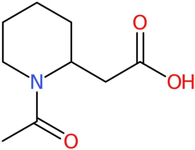 CAS: 25393-20-8 | 2-(1-Acetylpiperidin-2-yl)acetic acid, >95%, NX37877