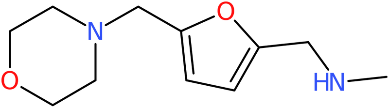 CAS: 893741-66-7 | 4-{5-[(Methylamino)methyl]furan-2-ylmethyl}morpholine, >97%, NX67392
