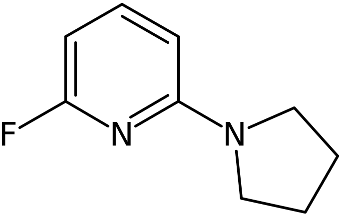 CAS: 1000981-50-9 | 2-Fluoro-6-(pyrrolidin-1-yl)pyridine, >97%, NX10226
