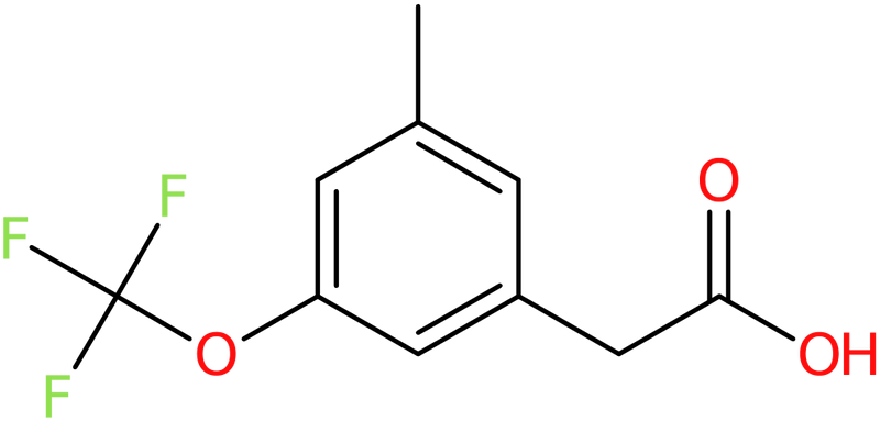 CAS: 1000339-57-0 | 3-Methyl-5-(trifluoromethoxy)phenylacetic acid, >97%, NX10105